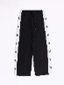 Pantalón Estrella Negro Niña – Detalle divertido para un look casual
