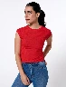 Camiseta Acanalada Unicolor Mujer – Un básico femenino fácil de combinar