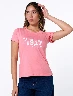 Camiseta Estampada Rosada Mujer – Un toque femenino y moderno