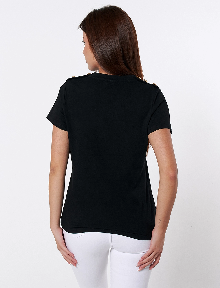 Camiseta Botones Unicolor