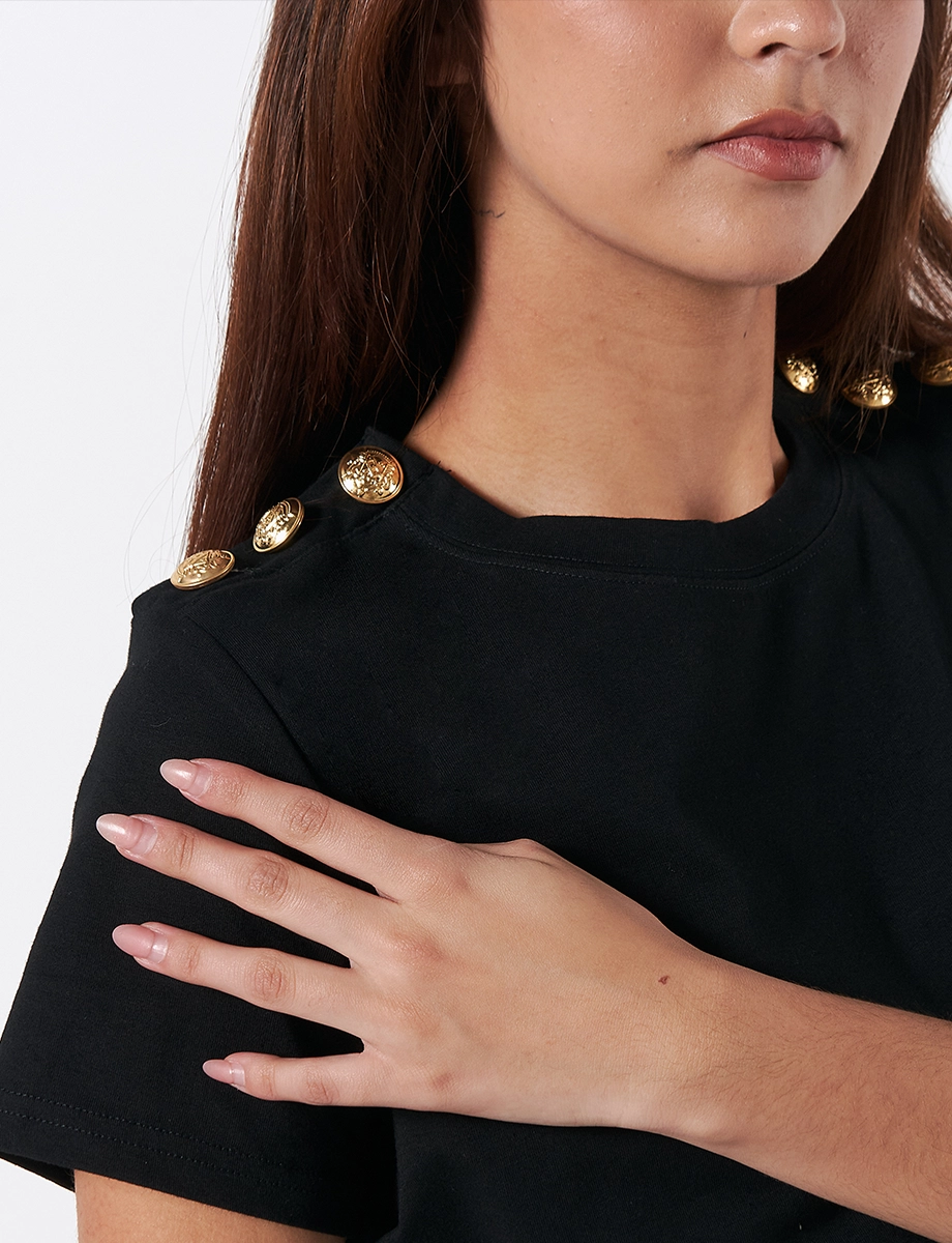 Camiseta Botones Unicolor