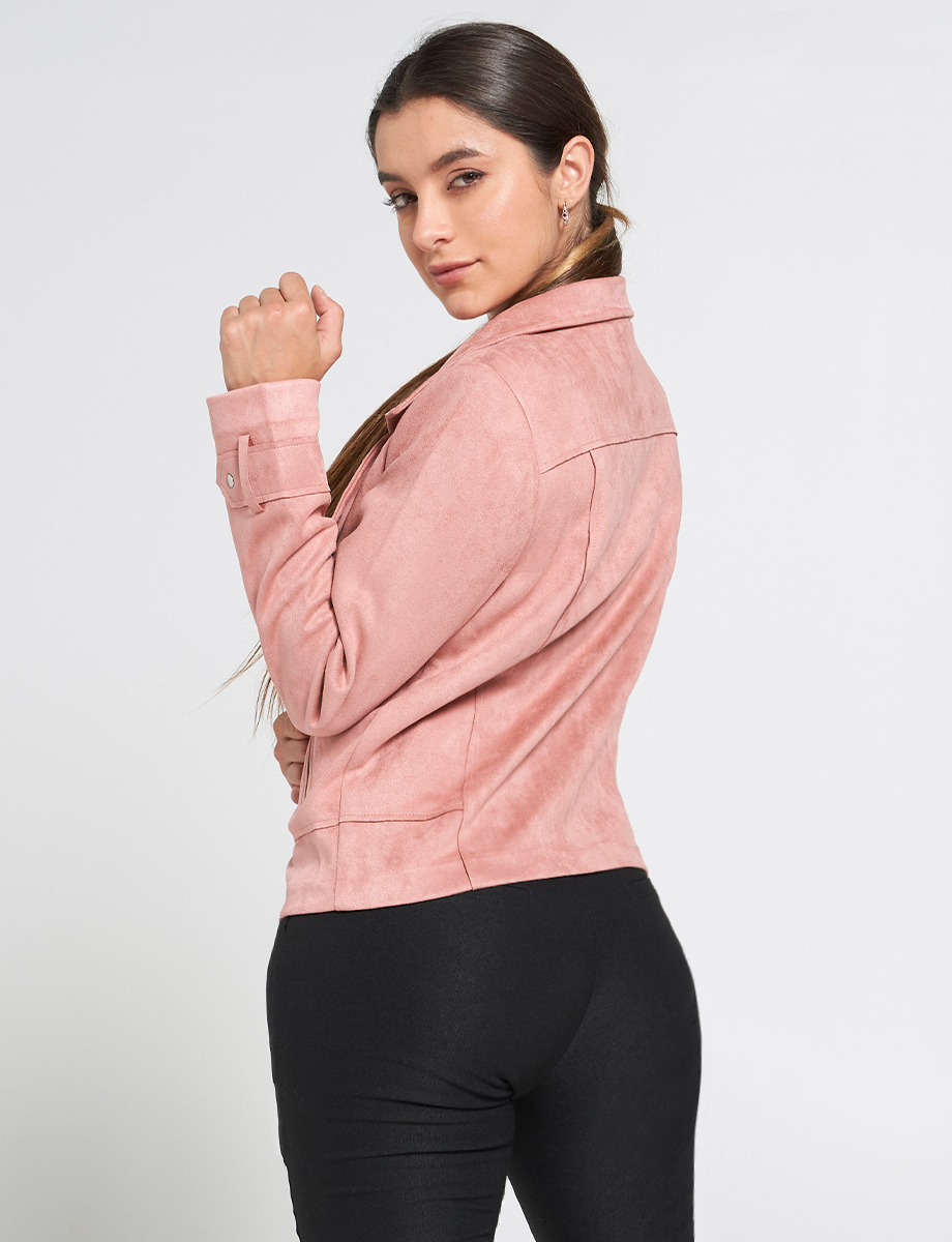 Chaqueta Gamuza Unicolor