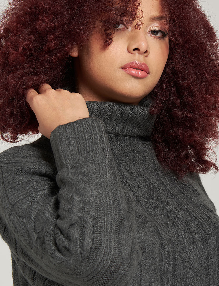 Sweater Cuello Alto Unicolor