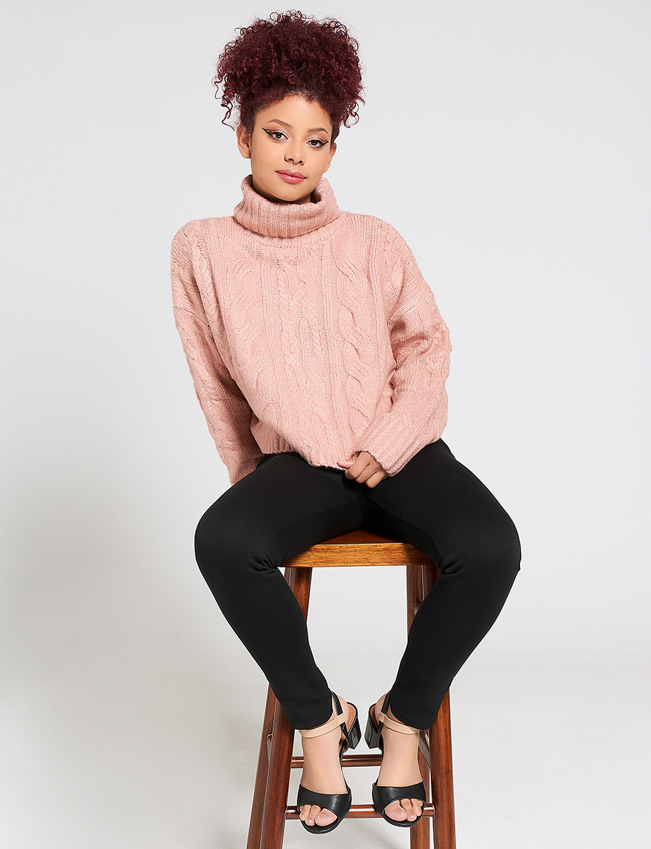 Sweater Cuello Alto Unicolor