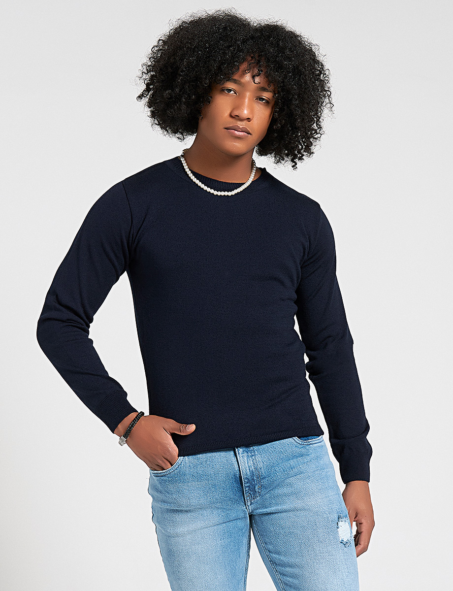 Sweater Cuello redondo Unicolor