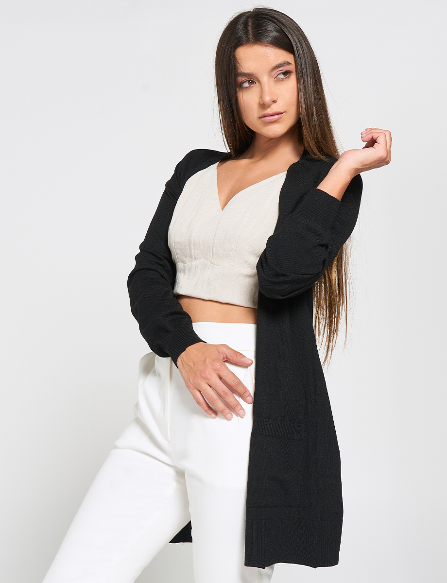 Cardigan Clásico Abierto