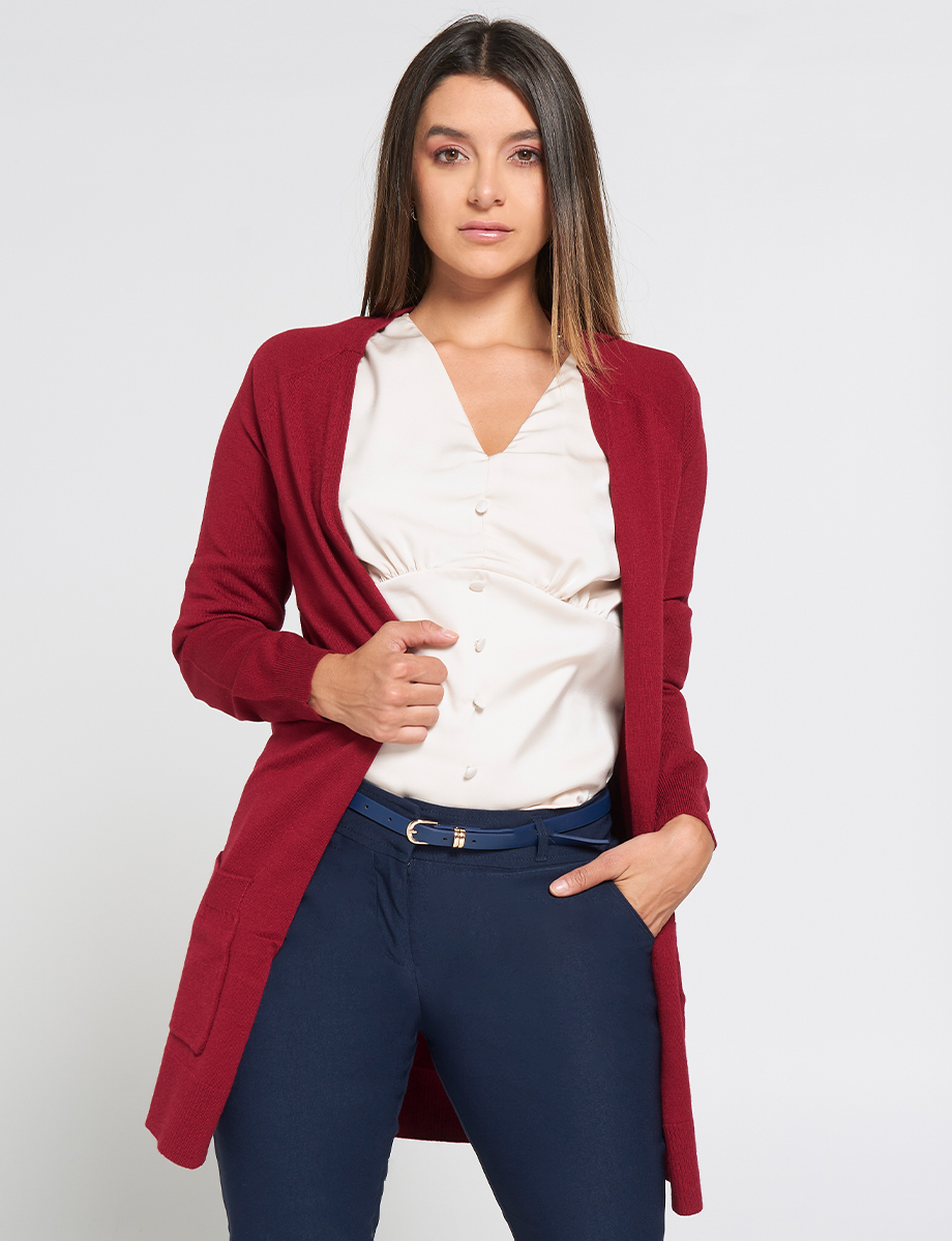 Cardigan Clásico Abierto