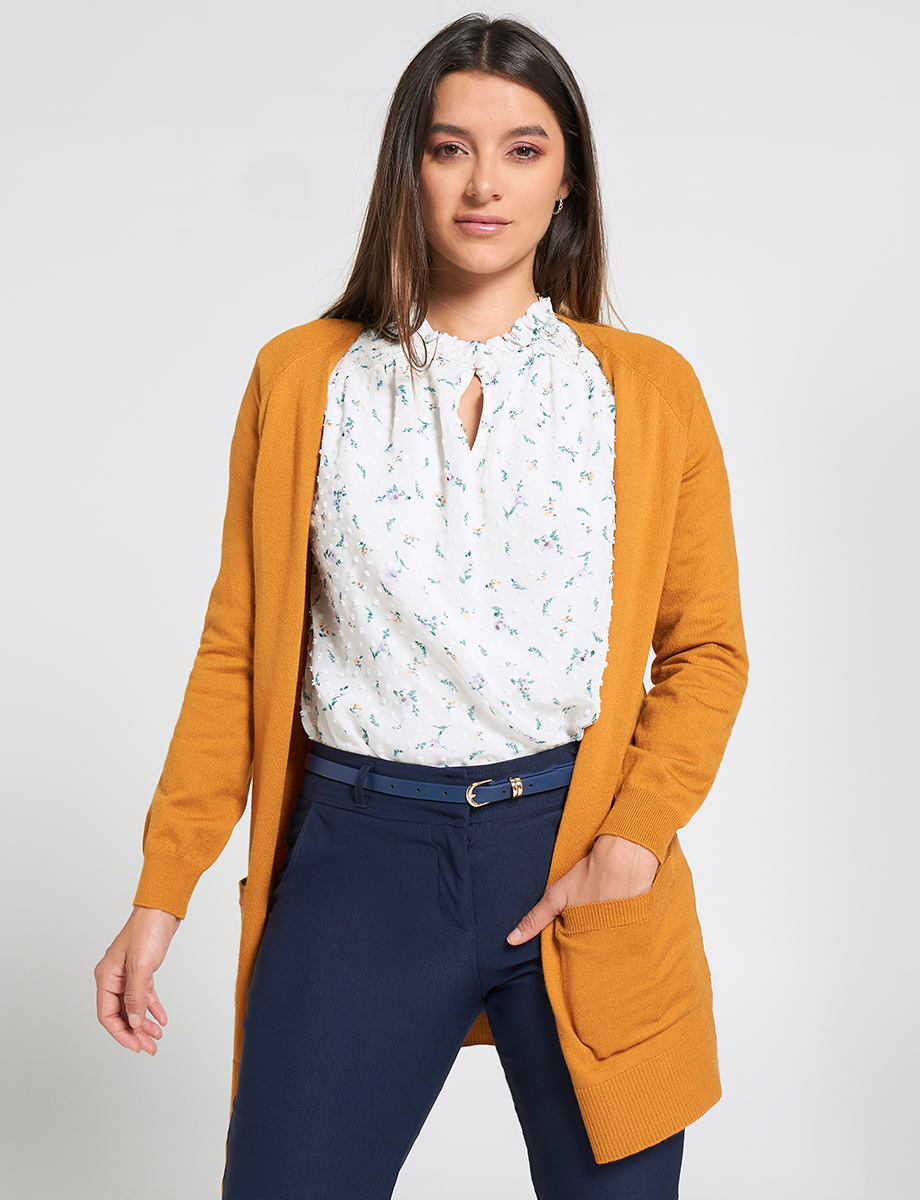 Cardigan Clásico Abierto