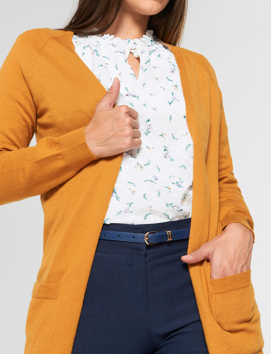 Cardigan Clásico Abierto