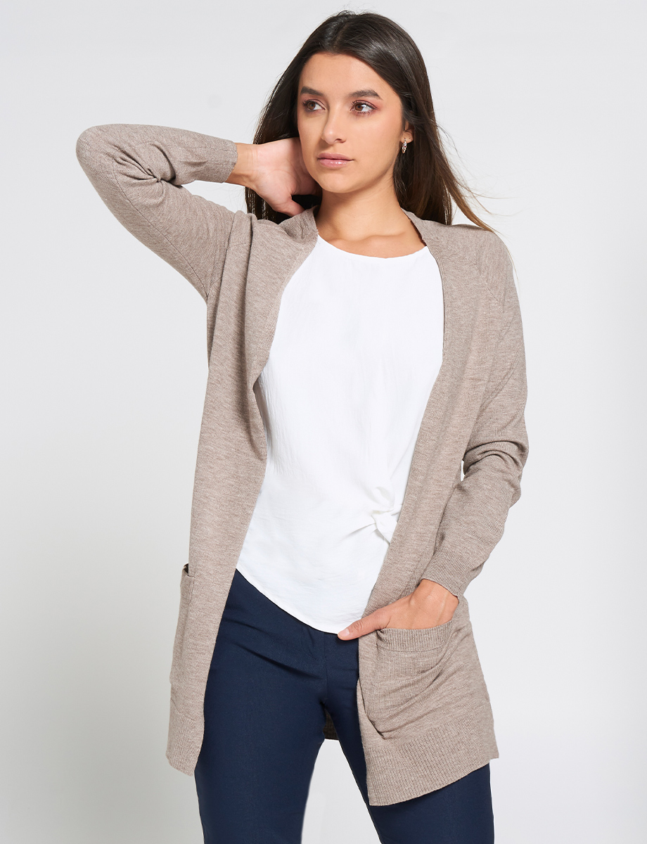 Cardigan Clásico Abierto