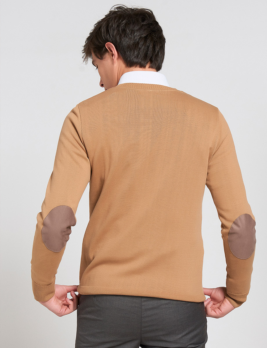 Sweater Unicolor con Coderas