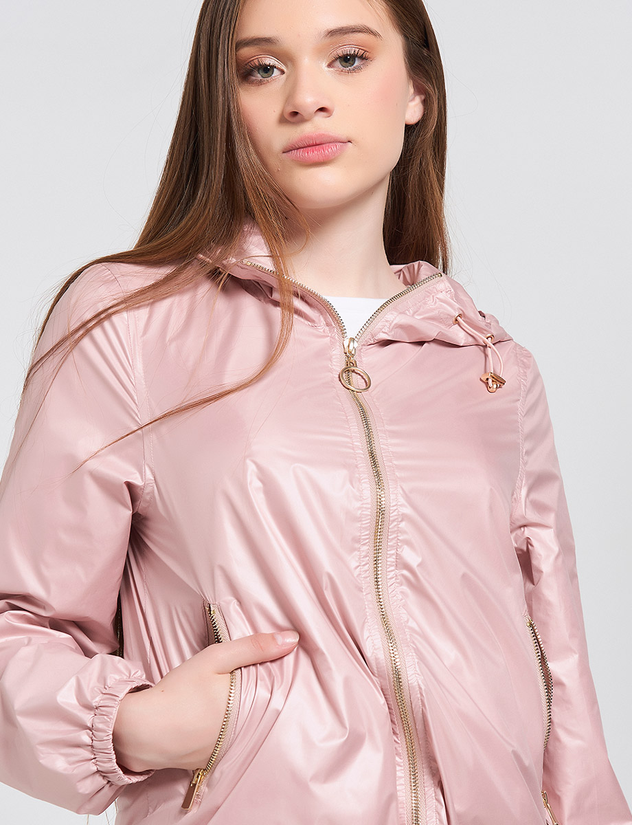Chaqueta con Cierres Unicolor