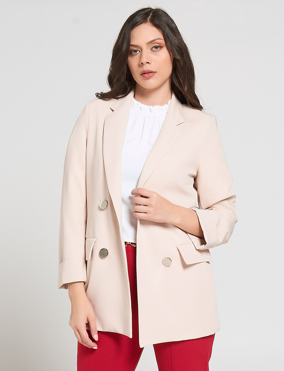 Blazer Largo con Botones