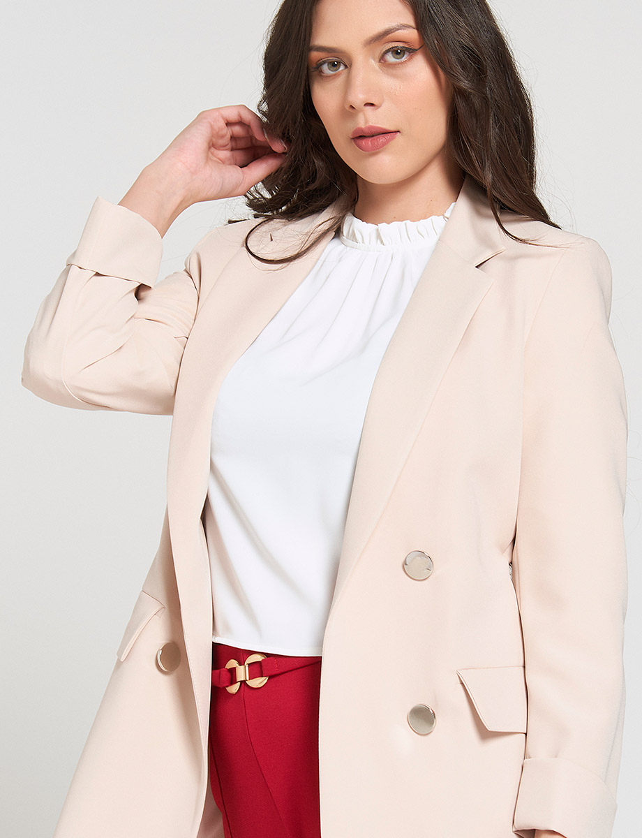 Blazer Largo con Botones