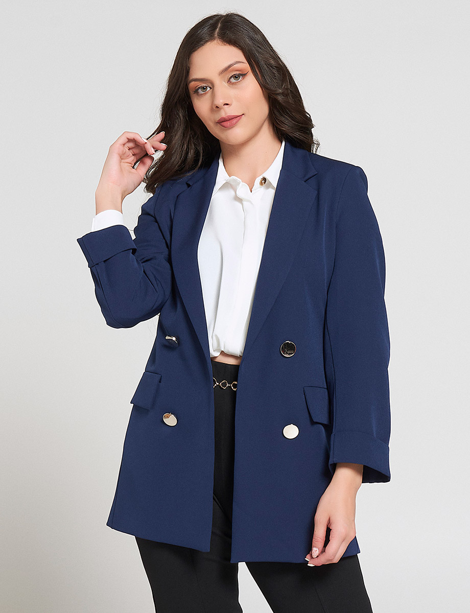 Blazer Largo con Botones