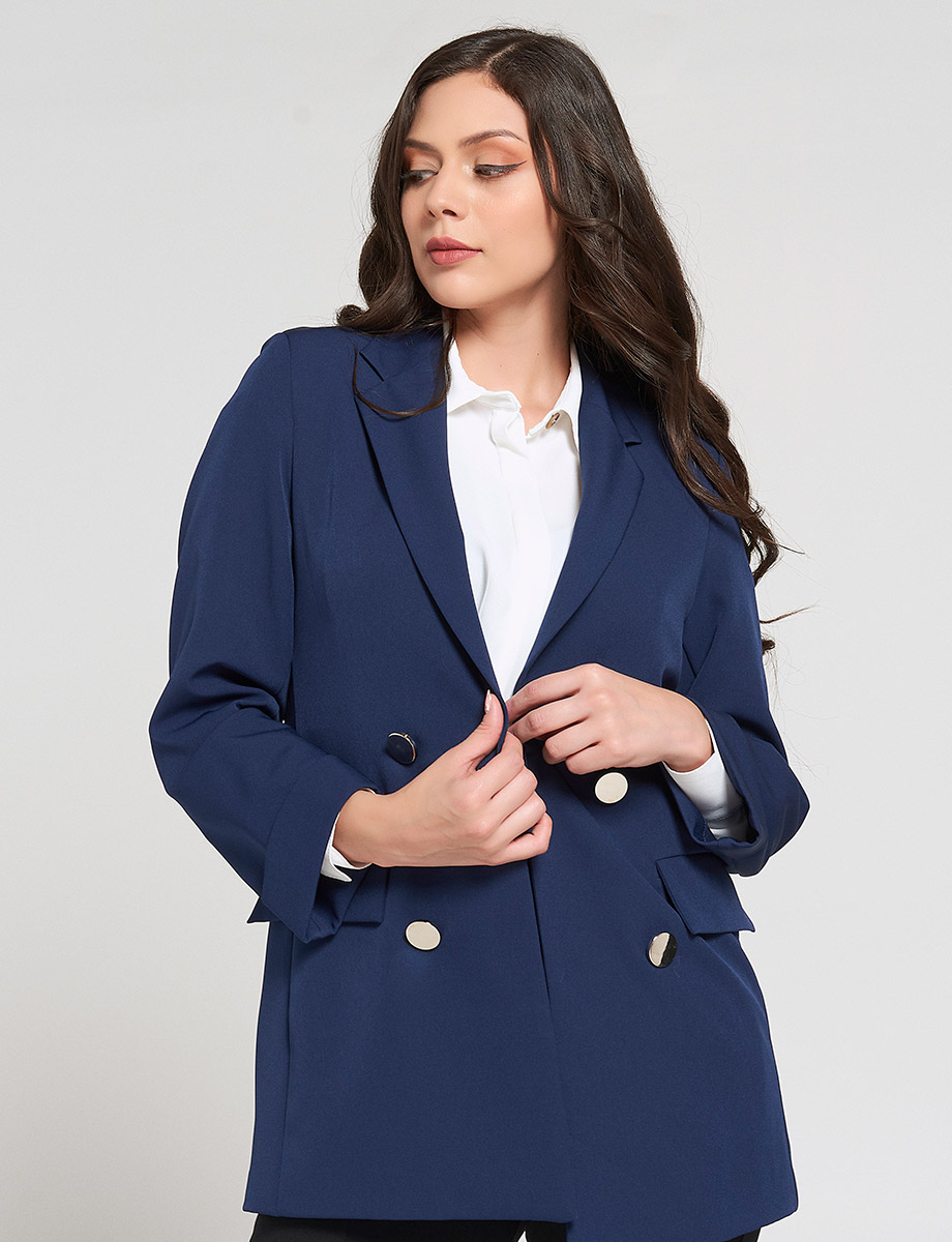 Blazer Largo con Botones
