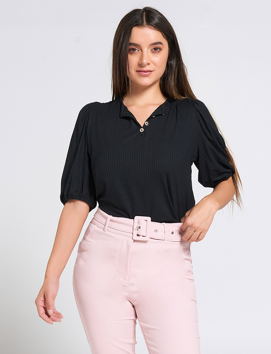 Camiseta Clásica Manga al Codo Unicolor