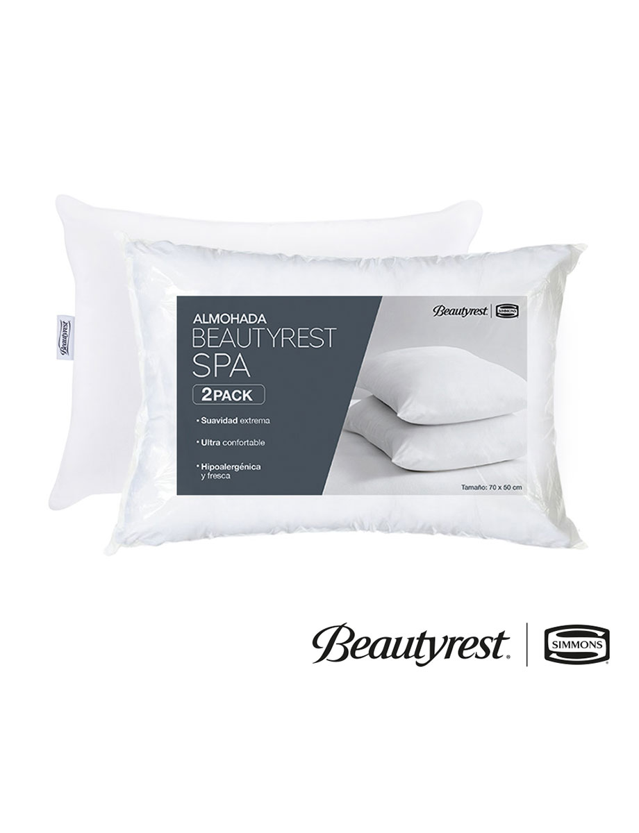 Colchón Erica Luxury Soft 2 Plazas + 2 Almohadas Beautyrest | Simmons
