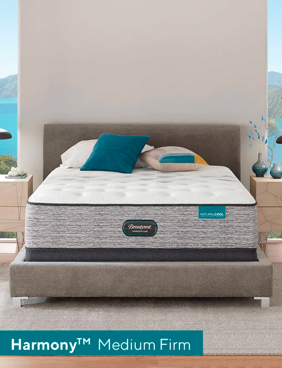 Colchón Harmony Medium Firm 2 Plazas + 2 Almohadas Beautyrest | Simmons