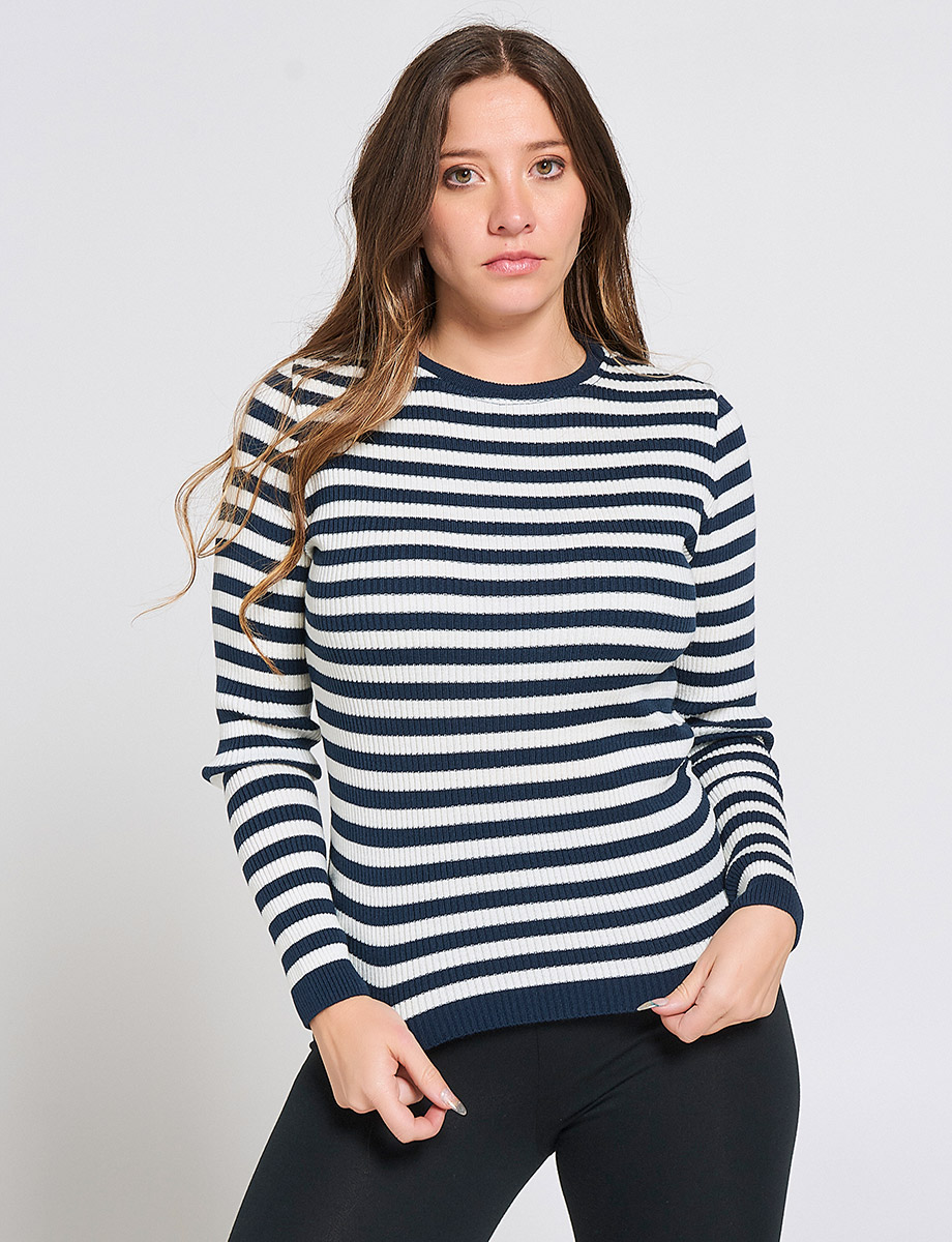 Sweater Básico a Rayas