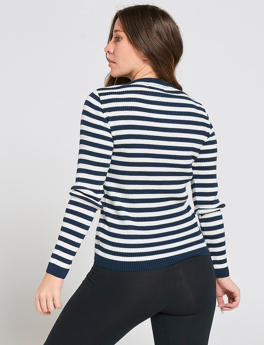 Sweater Básico a Rayas