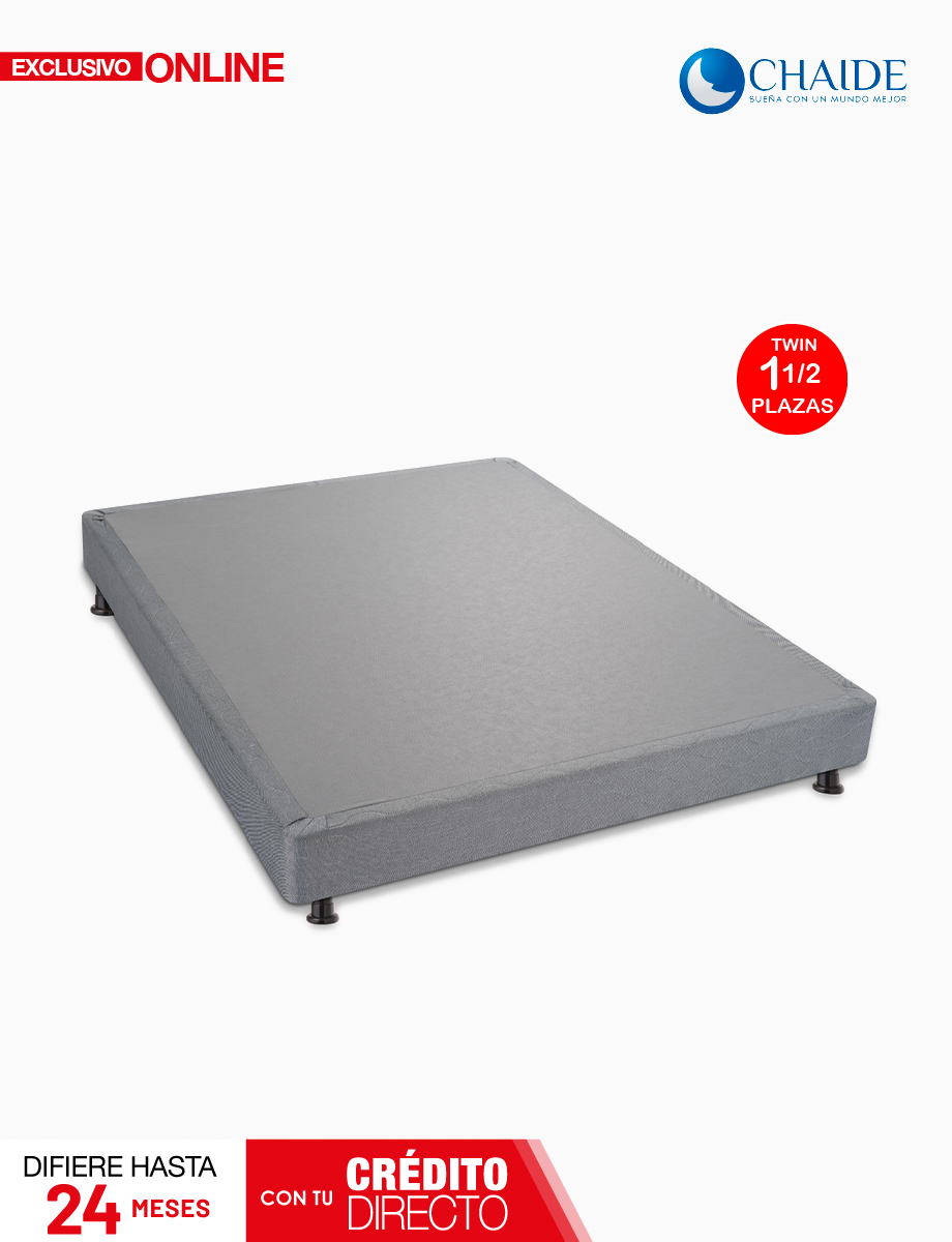 Base para Colchón 1 1/2 Plaza Plomo | Chaide