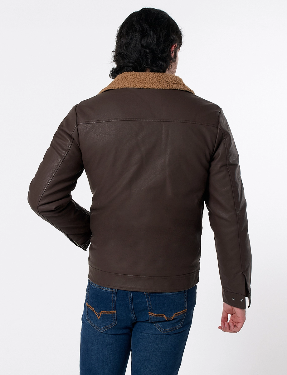 Chaqueta Cuerina Unicolor