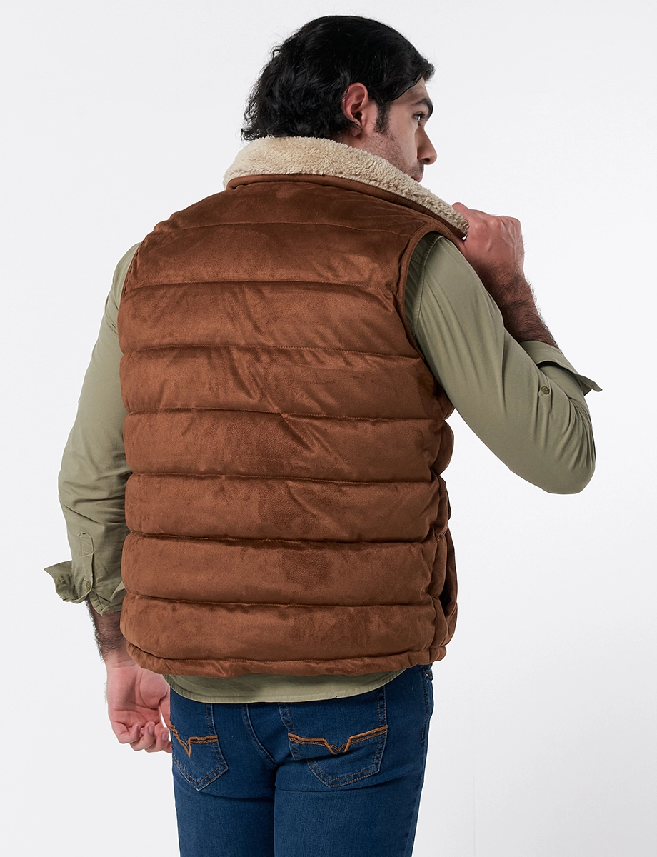 Chaleco con Cuello Unicolor