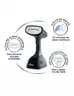 Vaporizador de Ropa Vertical Negro Prendas impecables de forma práctica