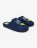 Pantufla Bordada Azul Marino Hombre Comodidad y estilo para estar en casa