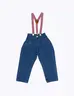 Pantalón con Tirantes Azul Bebé Niño Un conjunto adorable para los más pequeños
