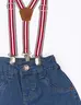 Pantalón con Tirantes Azul Bebé Niño Un conjunto adorable para los más pequeños
