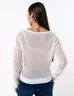 Sweater Tejido Crudo Mujer Un básico acogedor para combinar fácilmente