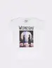 Camiseta Wednesday Blanco Niña Un estilo original inspirado en Wednesday