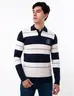 Sweater Bloque de Color Azul Hombre Contraste moderno para destacar tu estilo