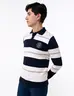 Sweater Bloque de Color Azul Hombre Contraste moderno para destacar tu estilo