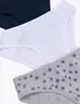 Panty Bikini Pack x3 Varios Mujer Estilo clásico para sentirte cómoda