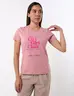 Camiseta City Girl Club Rosado Mujer Inspiración urbana con encanto juvenil