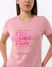 Camiseta City Girl Club Rosado Mujer Inspiración urbana con encanto juvenil